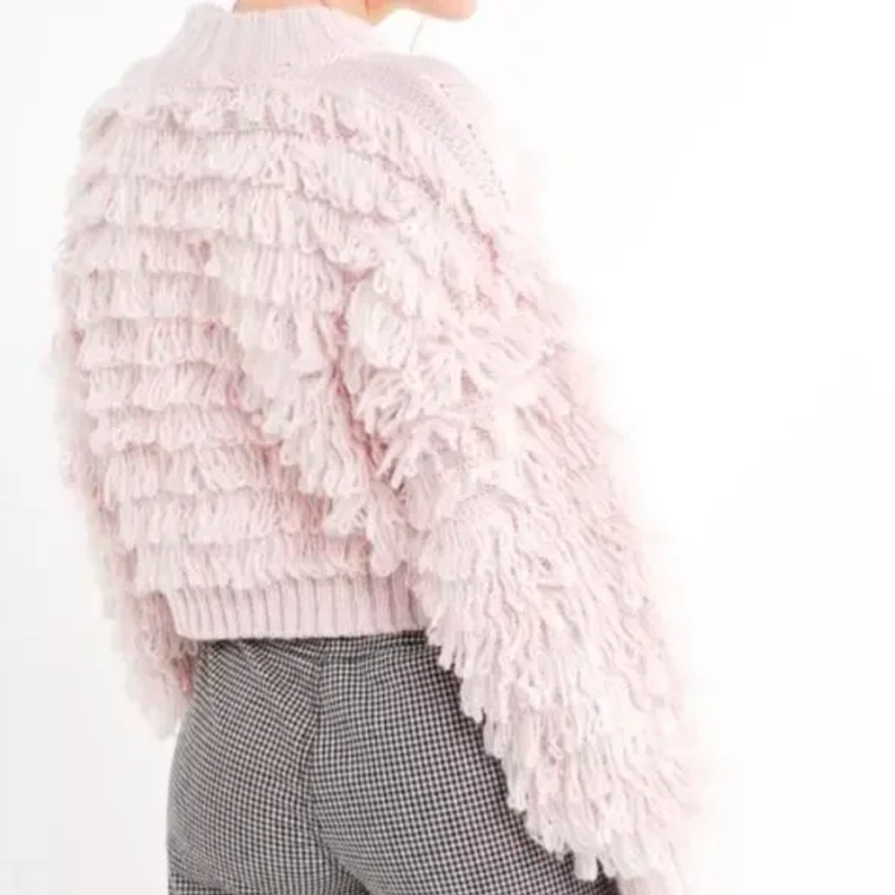 UO Pink Fluffy Sweater